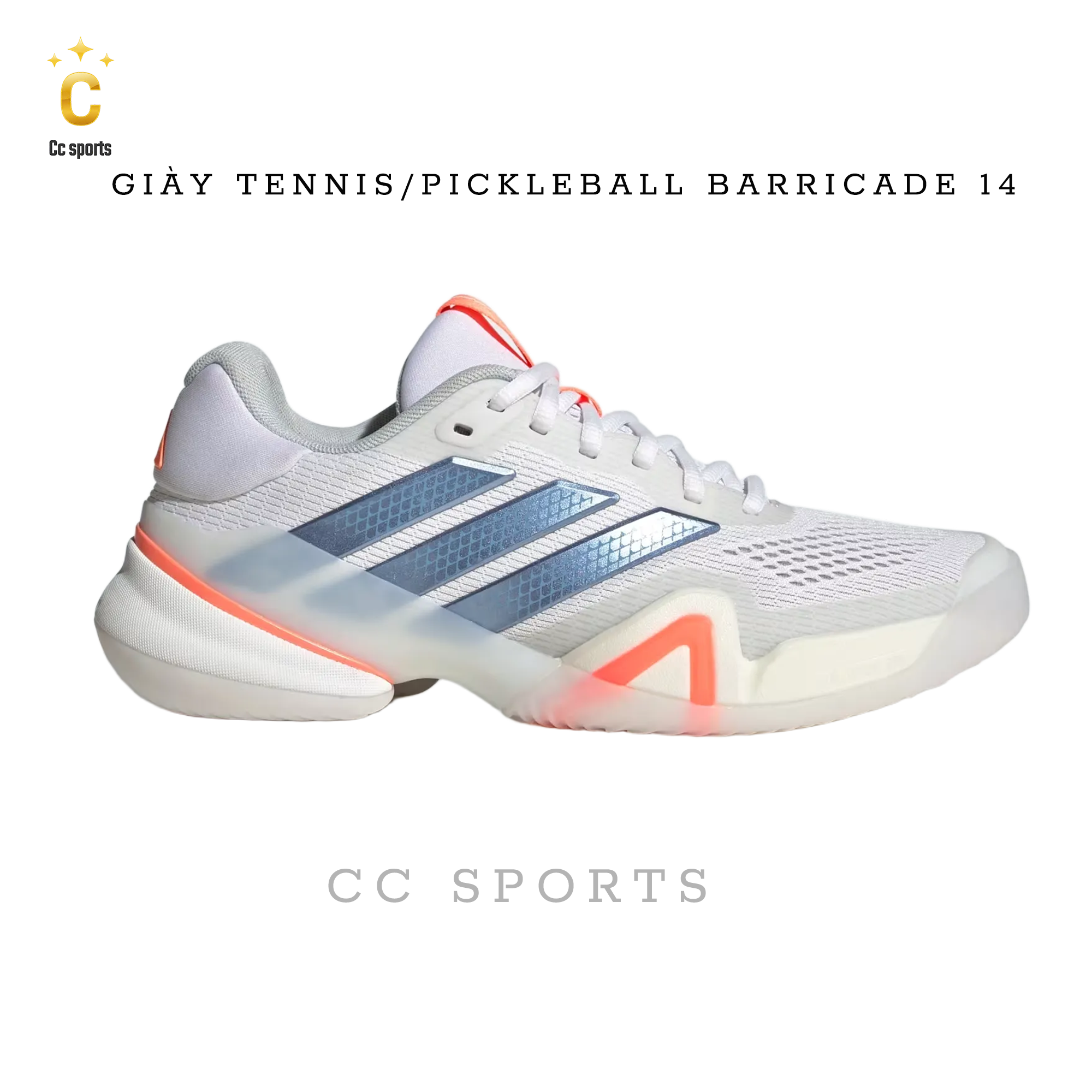 Giày Tennis/Pickleball Adidas Barricade 14