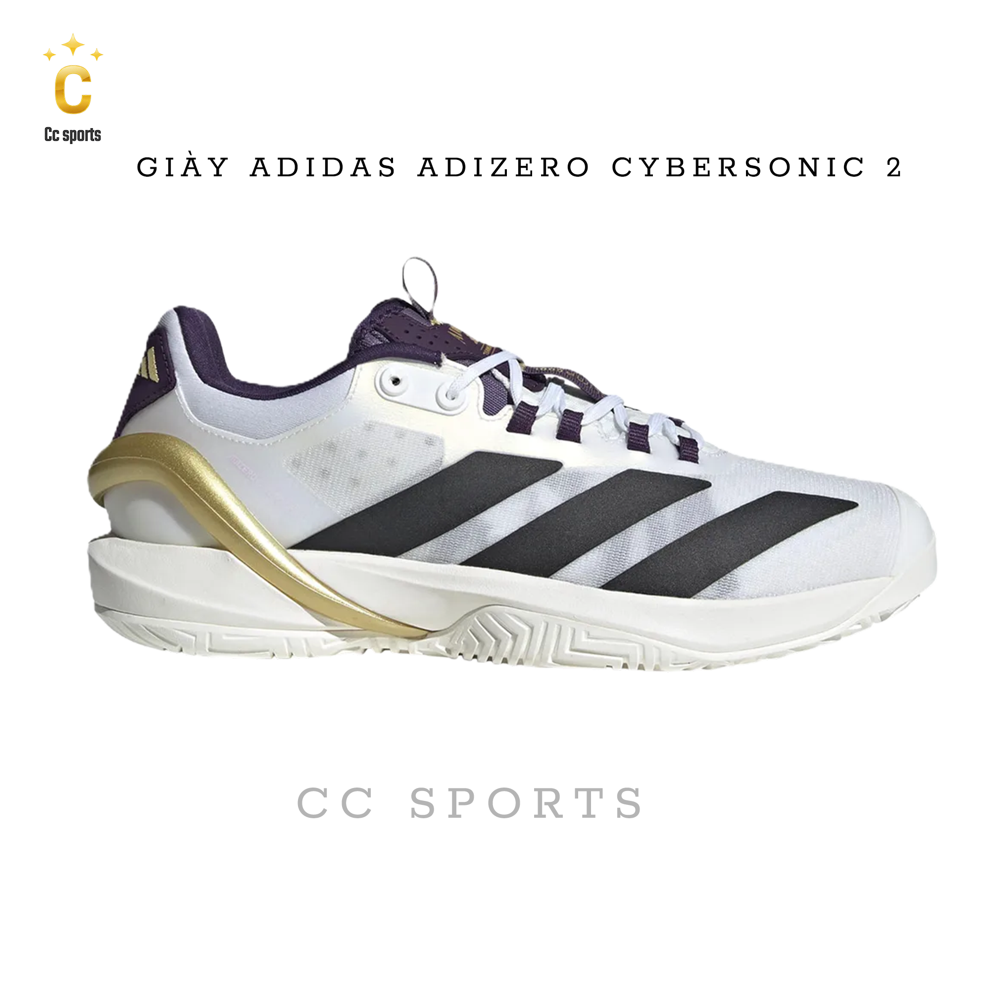 Giày Tennis/Pickleball Adidas Adizero Cybersonic 2
