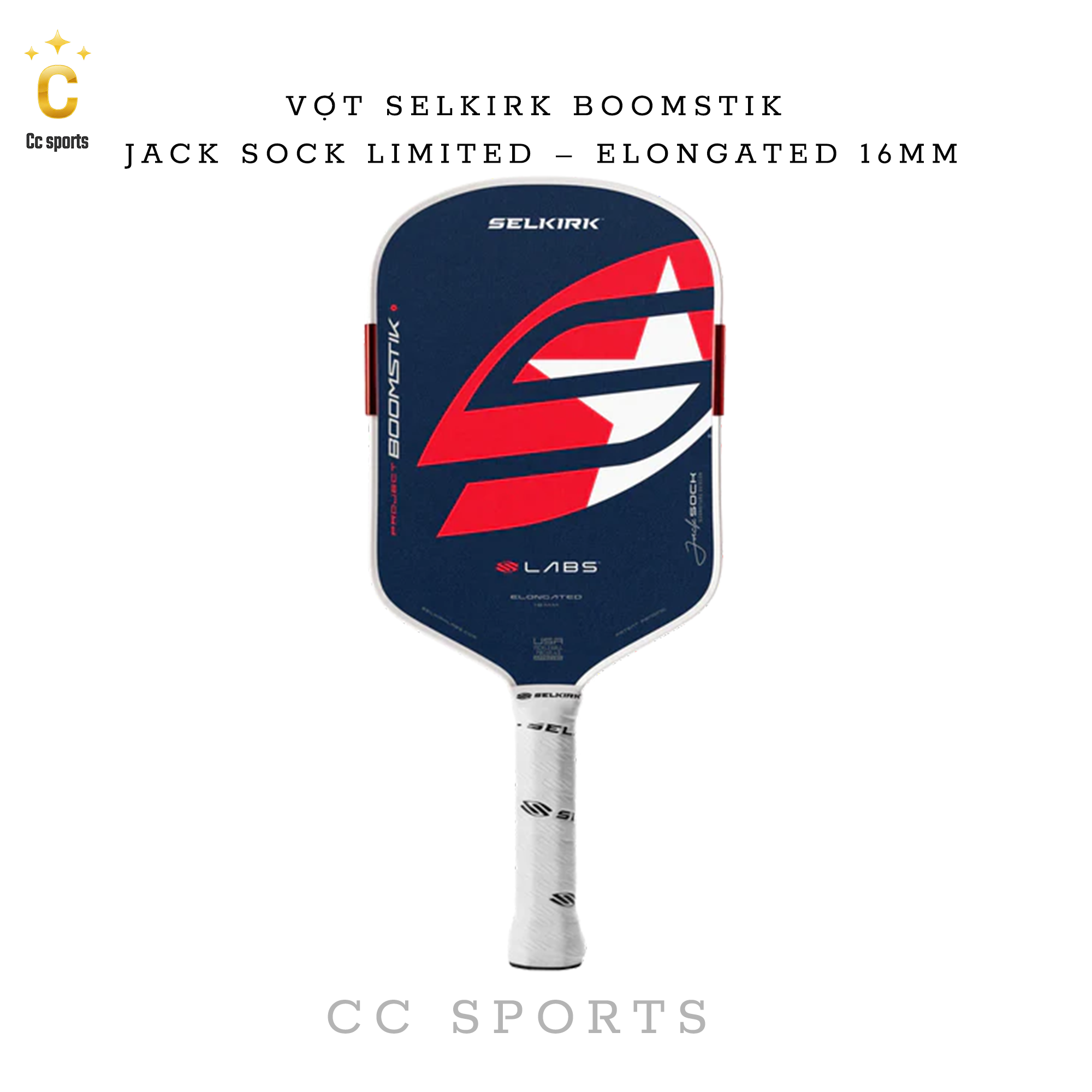 Vợt Selkirk Boomstik  Jack Sock Limited – Elongated 16mm