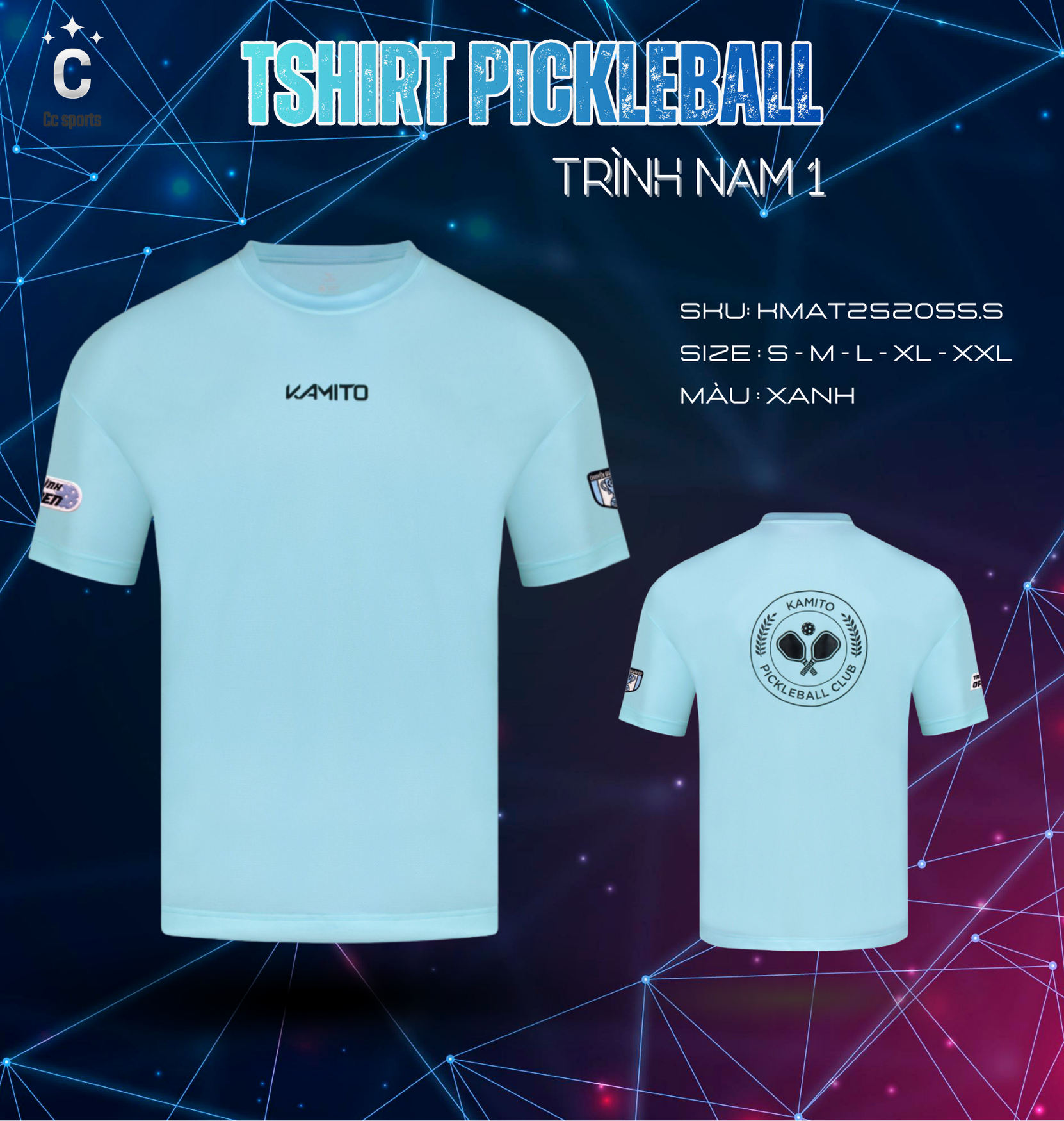 Áo Tshirt Pickleball Trình Nam 1