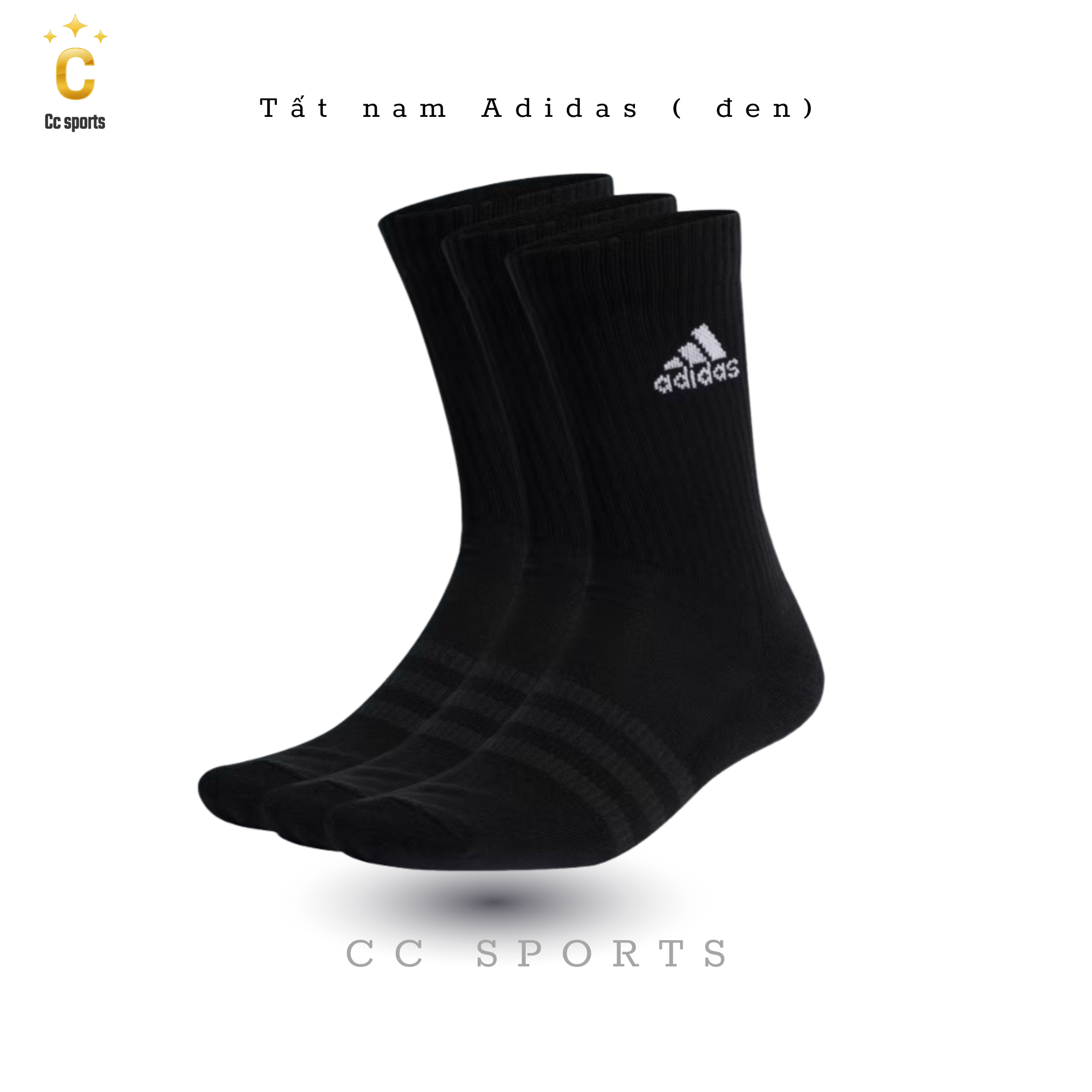 Tất nam Adidas ( đen)